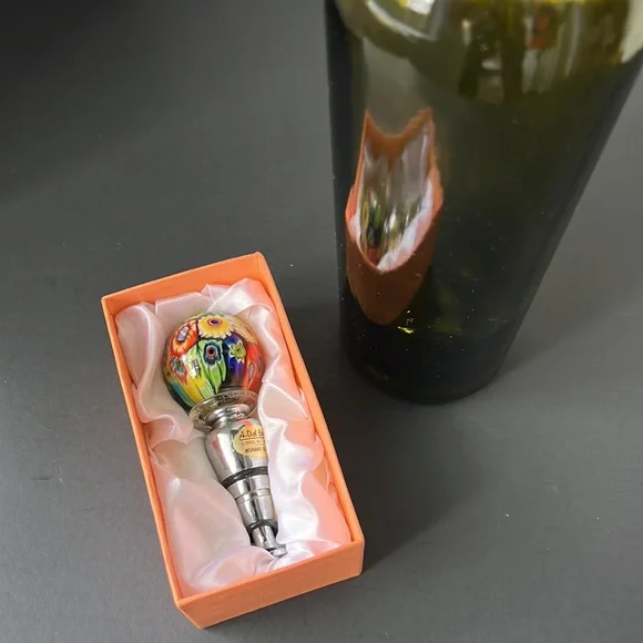 A.Dal Borgo Murano Glass Wine Stopper #453 - Picture 7 of 7